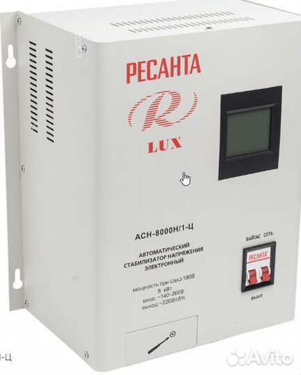 Стабилизатор напряжения серии LUX ресанта асн-8000