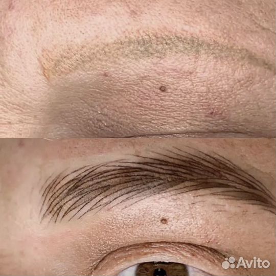 Волосковая техника реализм Волосковый татуаж