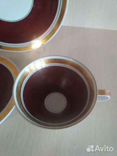 Чайная тройка, фарфор, гдр, 60-е годы