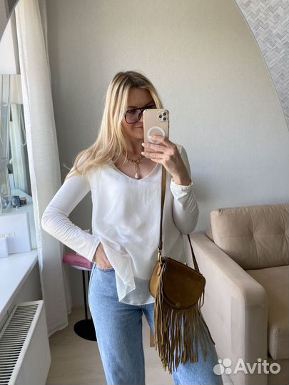 Лонгслив двойной шелк+вискоза