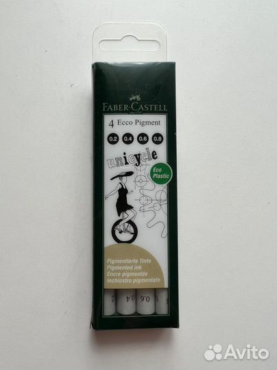 Линеры Micron, Faber Castell новые