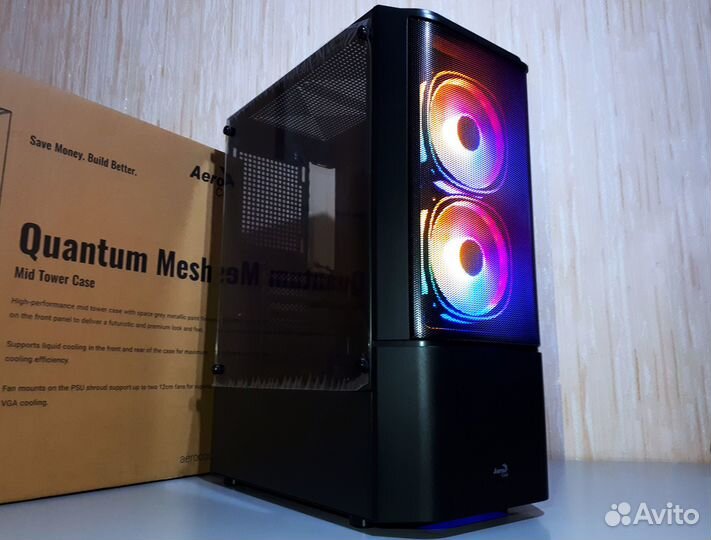 Новый Корпус PC 1St-Gaming Саsе 4xFAN F-RGB mATX