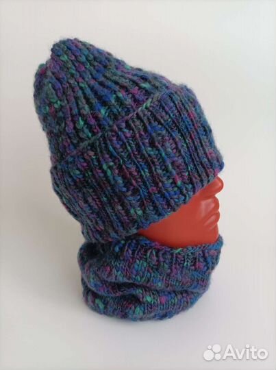 Комплект шапка и снуд