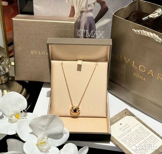 Колье кулон bvlgari