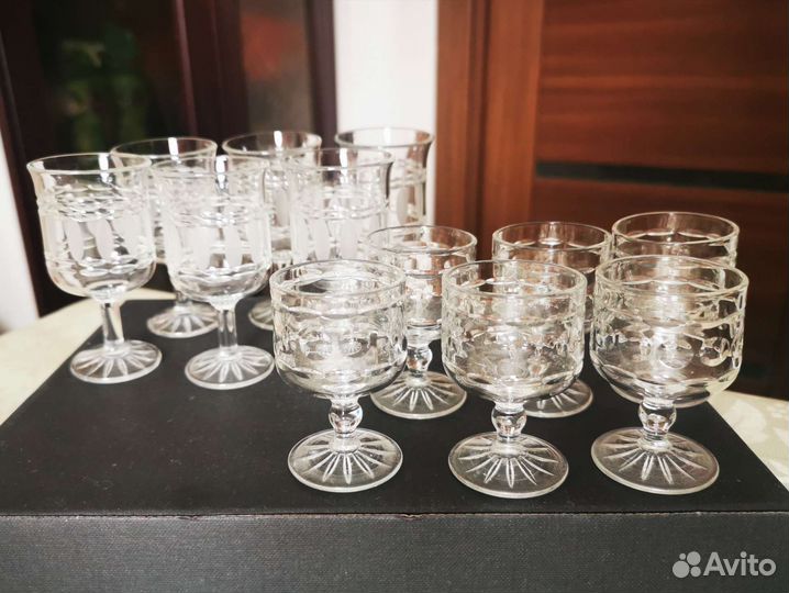 Хрустальные рюмки на ножке СССР