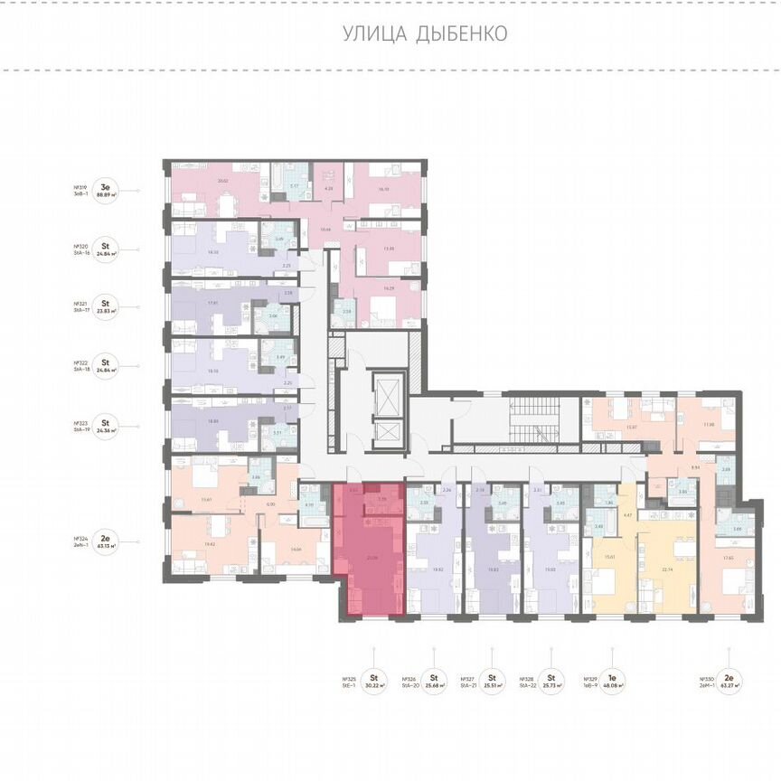 Квартира-студия, 30,2 м², 3/14 эт.