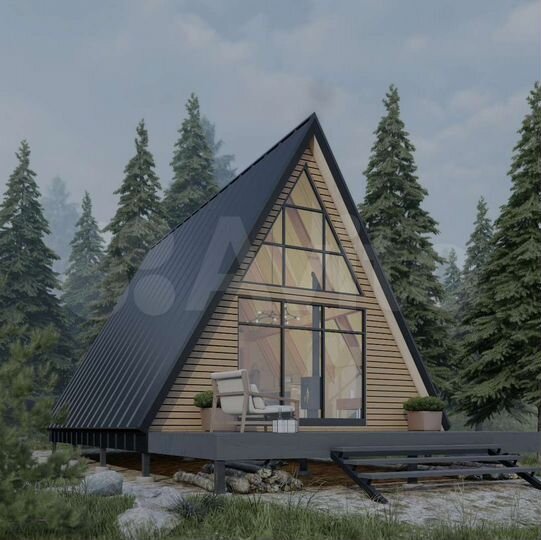 Коттедж 66 м² на участке 3 сот.