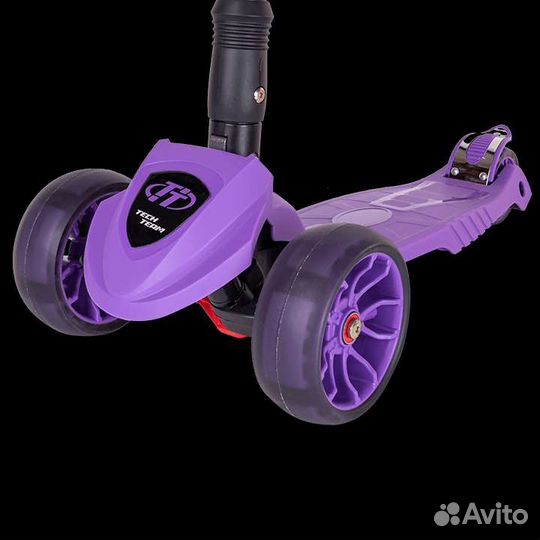 Детский трёхколёсный самокат Tech Team ZigZag