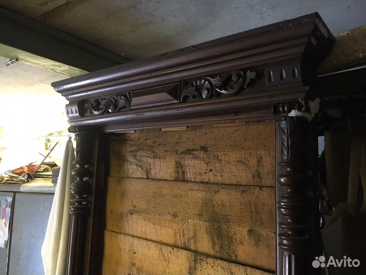 Зеркало старинное антикварное из дерева