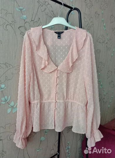 Блузка с рюшами нарядная New Look 46 размер