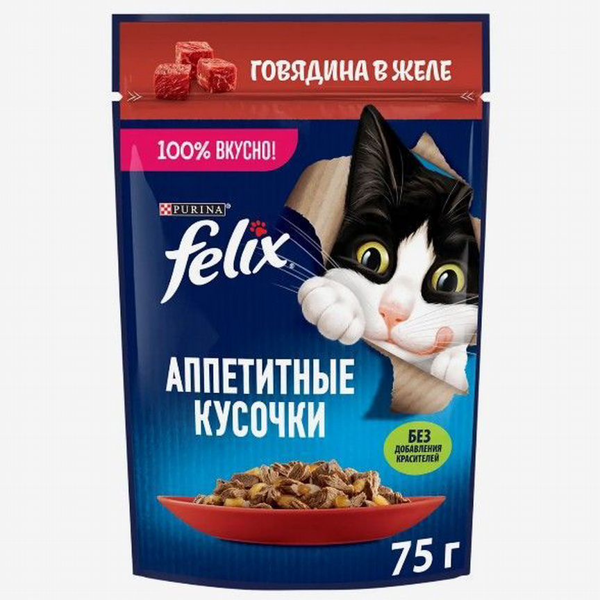 Влажный корм для кошек Felix