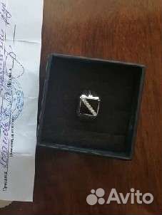 Серебряное кольцо мужское печатка