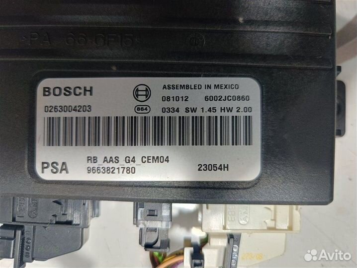 Блок управления парковкой Citroen C5 X7 ES9A 3.0