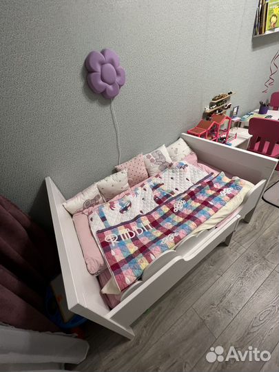 Детская кровать IKEA раздвижная сундвик