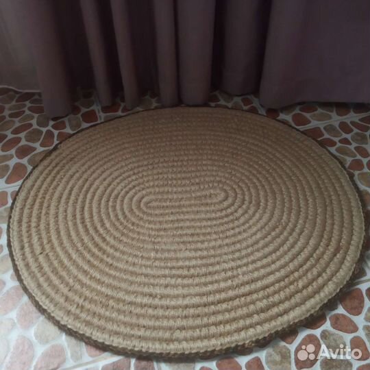 Коврик джутовый