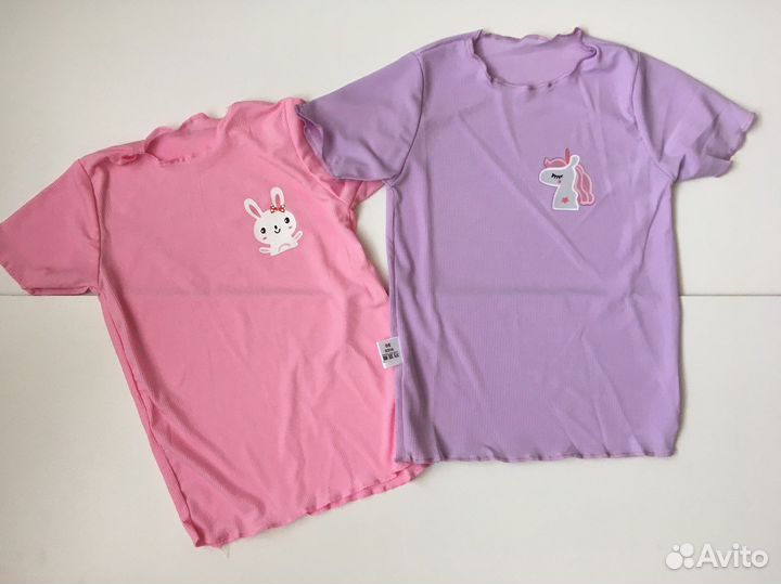Новая футболка для девочки, размер 90