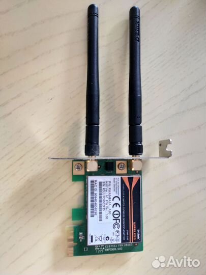 Wifi карта pci x1 (n300) d-link