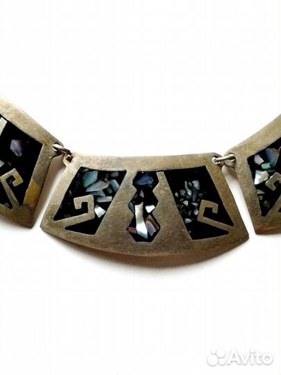 Редкое винтажное колье альпака alpaca