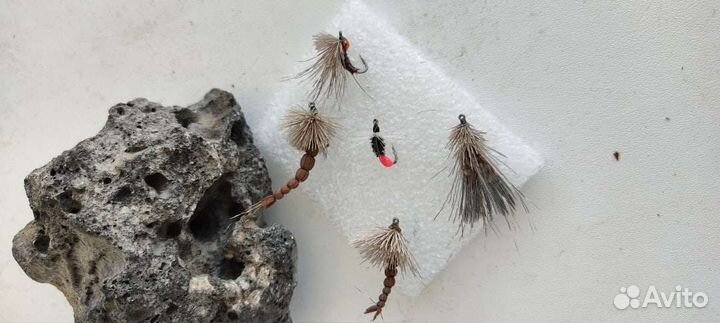 Набор мушек для ловли форели, ленка и хариуса