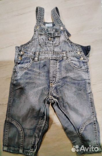 Вещи для мальчика комбинезон джинсовый Zara