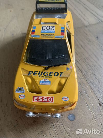 Модель Peugeot 405 turbo 16. Масштаб 1/24,№ 203