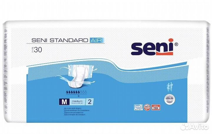 Подгузники для взрослых Seni Standart Air M