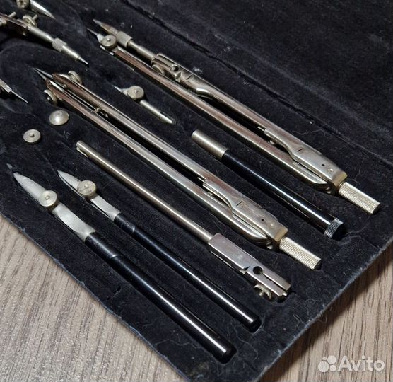 Готовальня СССР, У-14л, Полная, Союз, Латунь