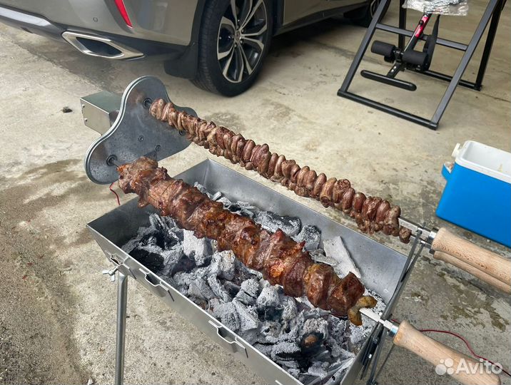 Мангал с электроприводом