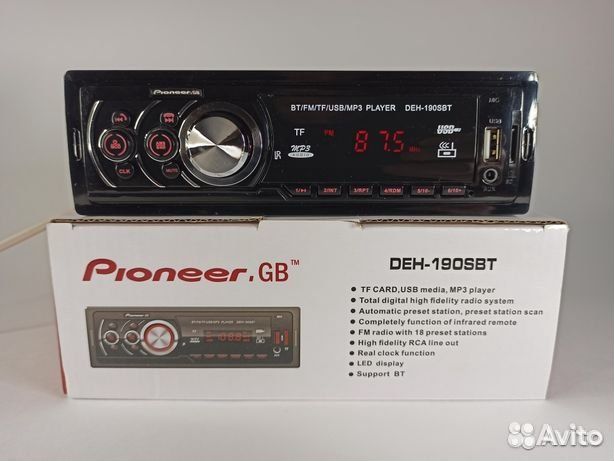 Автомагнитола pioneer.gb 190sbt с блютузом