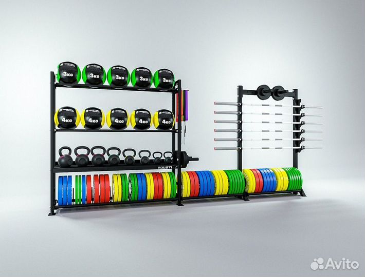 Модульные стеллажи YouSteel стм-4000-1950-грифы