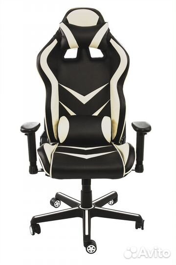 Компьютерное кресло Racer черное - бежевое