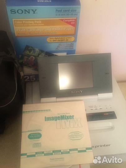 Новый.Принтер фото Sony портативный. Полный компле