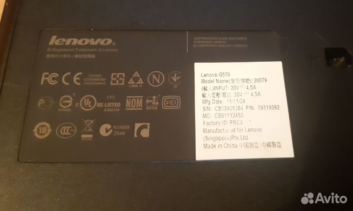 Ноутбук lenovo G570 и цифровой фотоаппарат пакетом