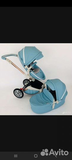 Коляска HOT MOM 360 2В1 экокожа