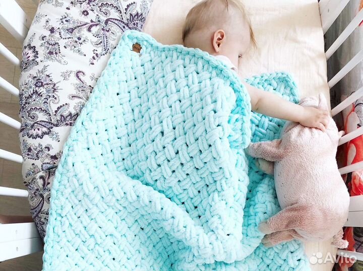 Плед детский мягкий плюшевый одеяло новорожденному