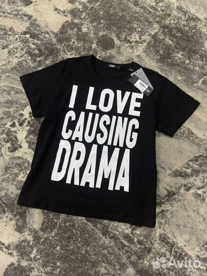 Футболка Jaded London Drama Slogan Tee чёрная