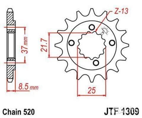 Звезда ведущая JTF1309 15