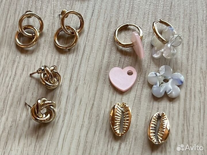Серьги кольца колье Zara Mango H&M ASOS