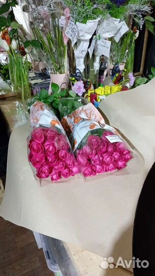 Букет высоких роз