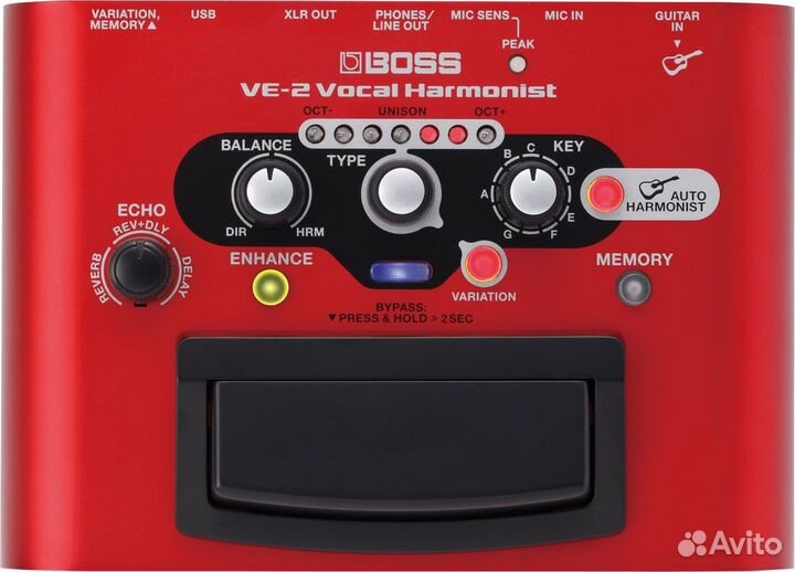 Boss VE-2 Vocal Harmonist вокальный процессор
