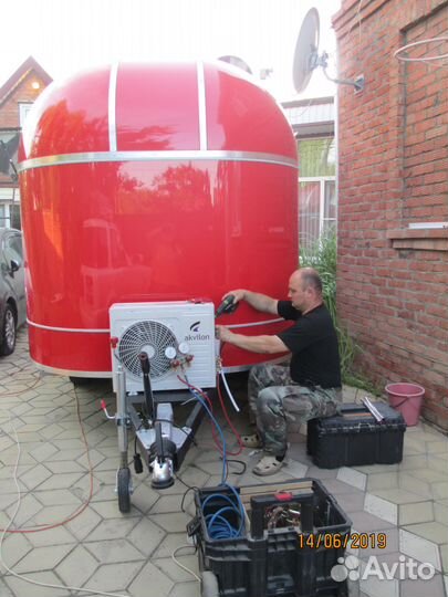 Установка сплит. Закладка трасс, ремонт, чистка