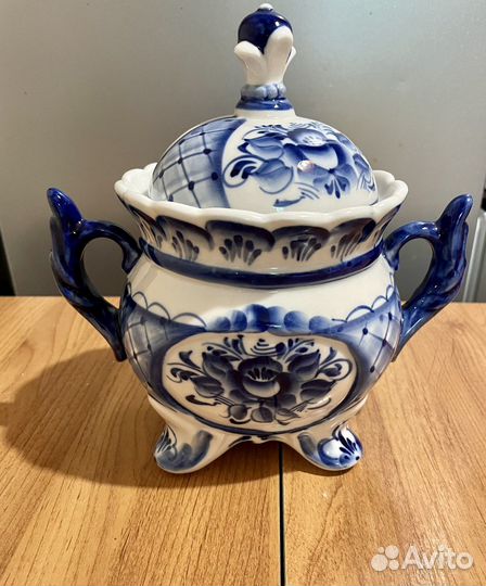 Сахарница Гжель