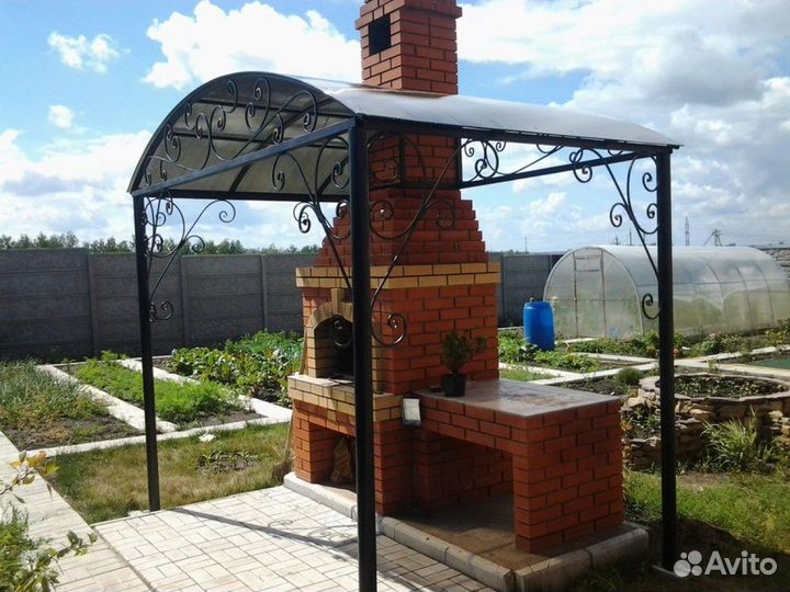 Барбекю из кирпича, под ключ