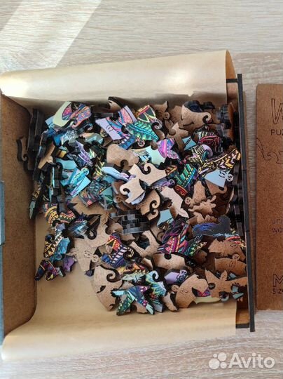 Деревянный фигурный пазл 