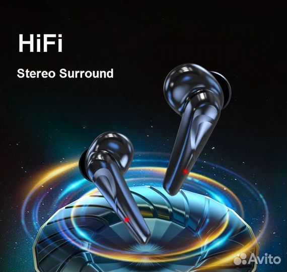 Беспроводные наушники Сенсорные новые