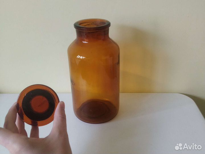 Склянка аптечная, штанглас, химбанка, ретро,винтаж