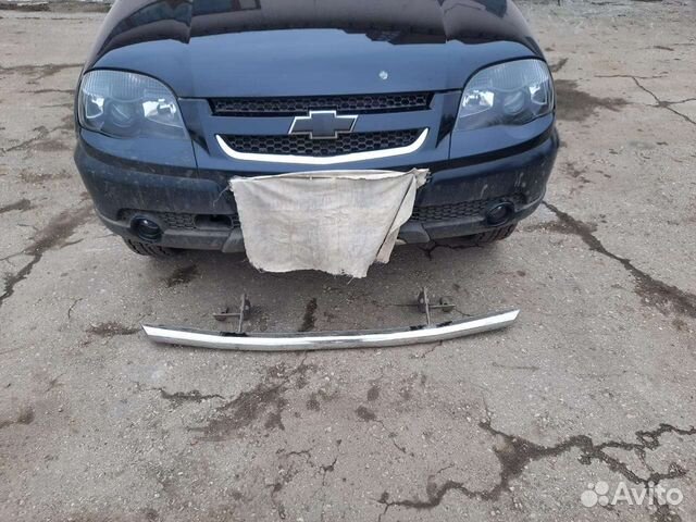 Штатный обвес на шевролет нива из нержавейки