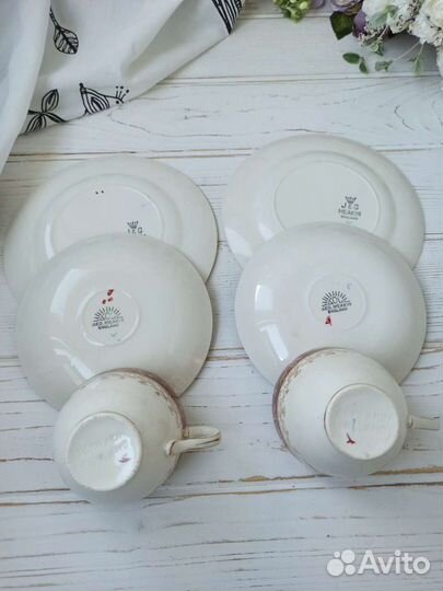 Винтажные чайные трио, Англия 50-е годы JG Meakin