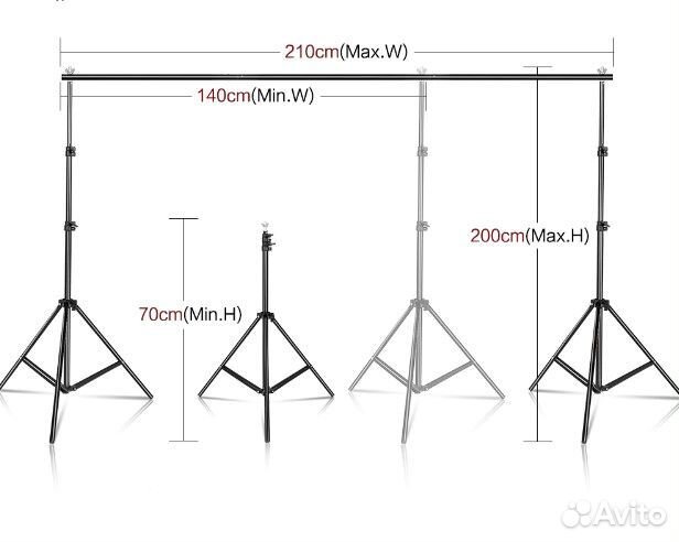 Стойка для фотофона, 2 x 3 метра. Сборная. Новая