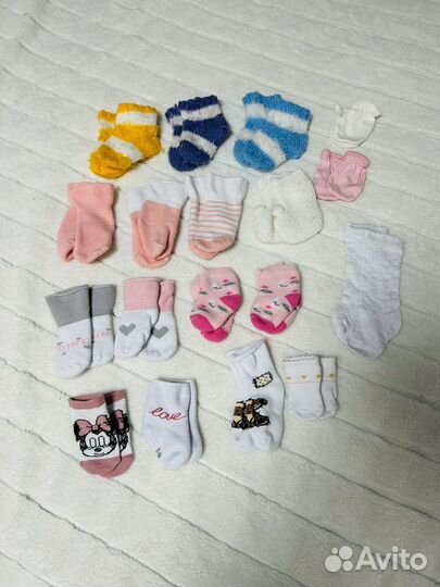 Детские вещи пакетом от 0 до года для девочки